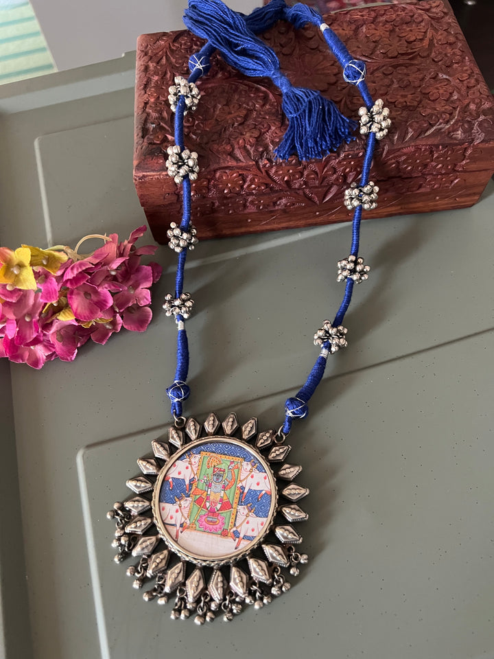 Antique Hand Painted Necklace - Premium Quality Craftsmanship
