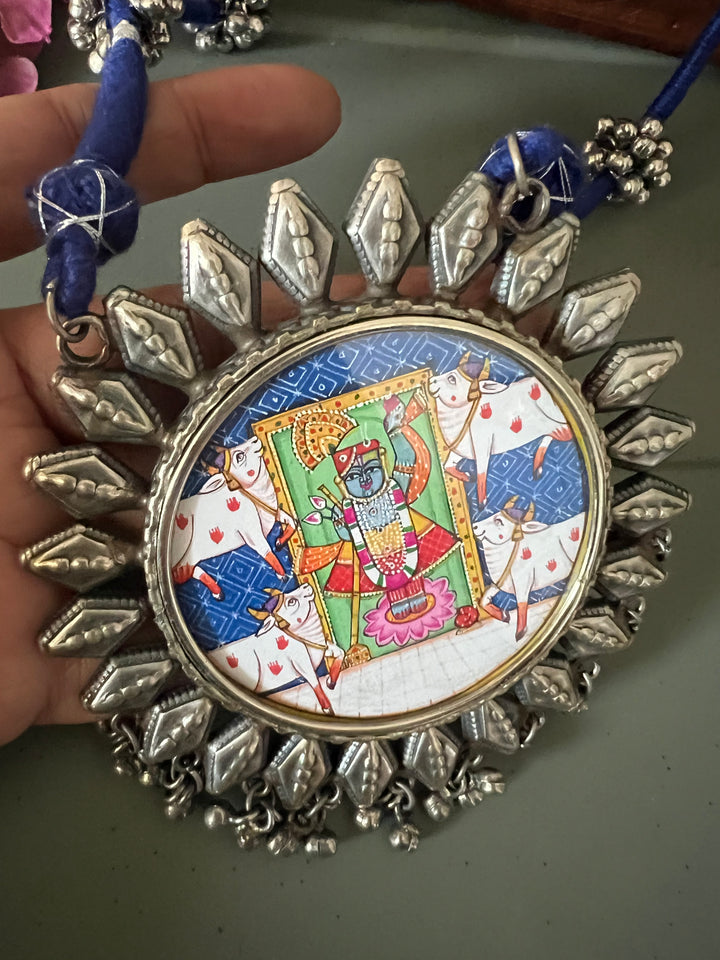 Antique Hand Painted Necklace - Premium Quality Craftsmanship