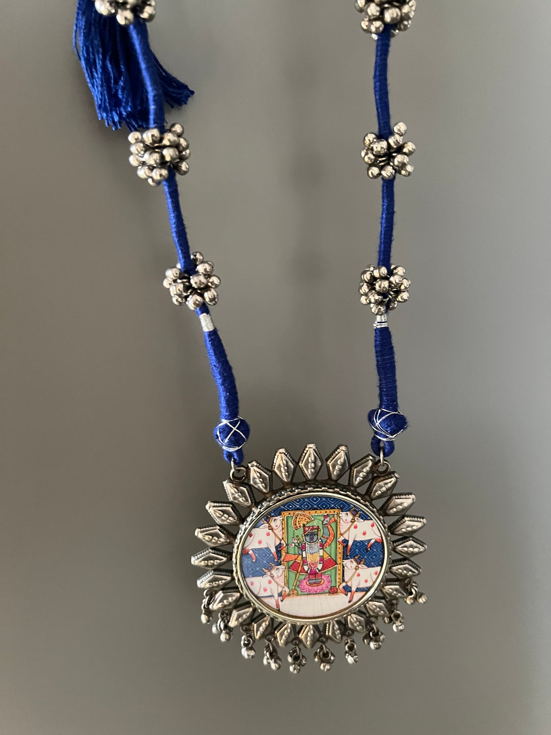 Antique Hand Painted Necklace - Premium Quality Craftsmanship