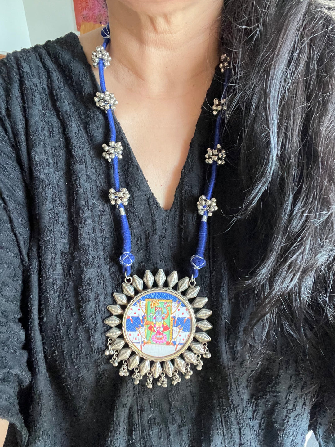 Antique Hand Painted Necklace - Premium Quality Craftsmanship