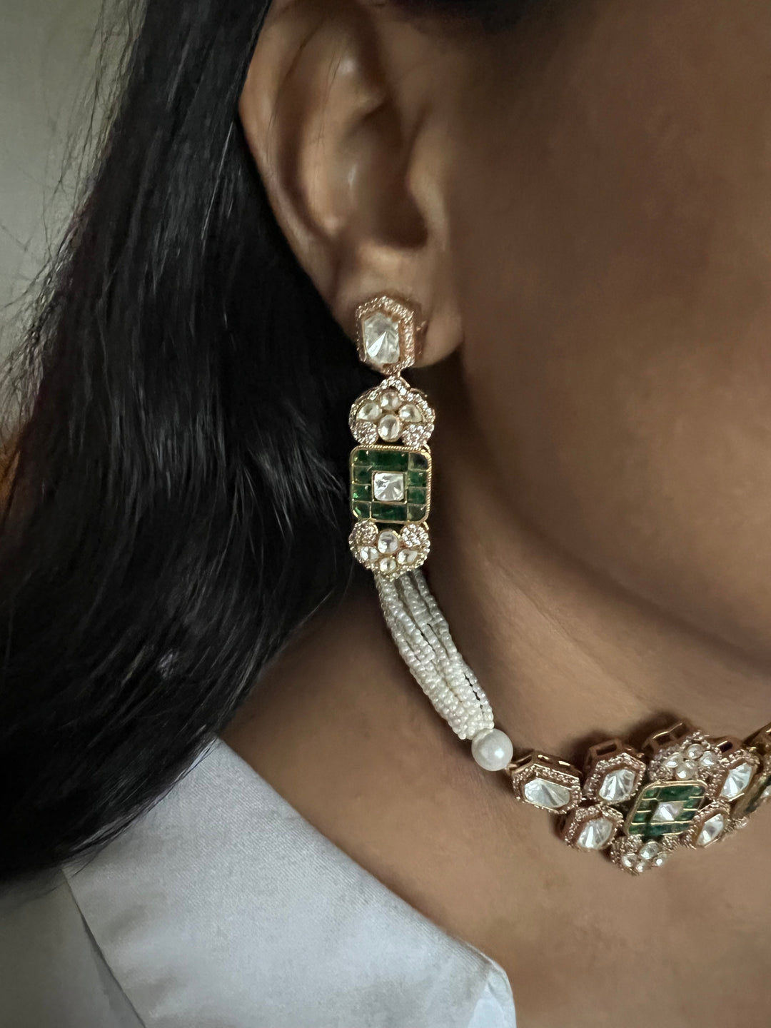 Kundan Choker with Earrings