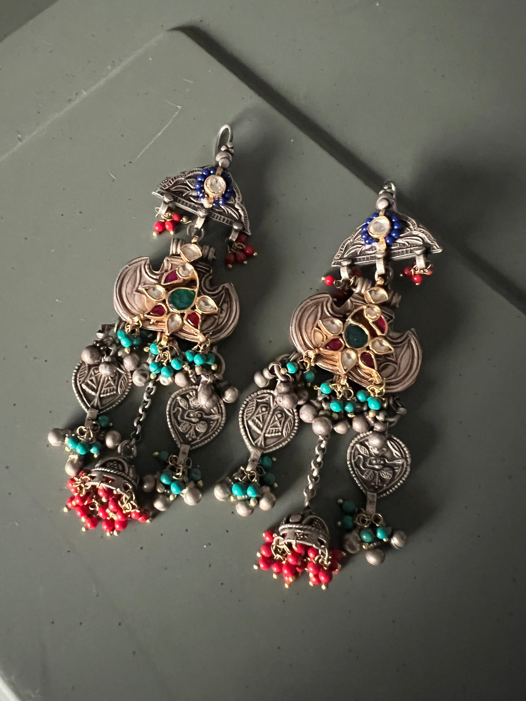 Statement 925 Silver Long Danglers