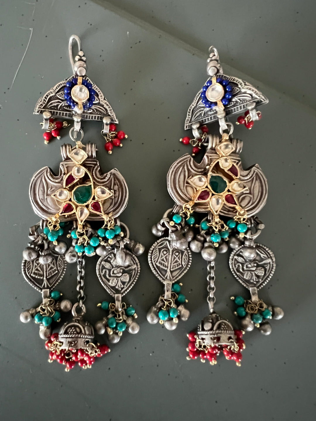 Statement 925 Silver Long Danglers