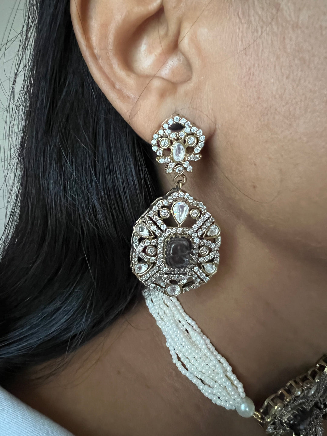 Victorian Kundan Choker with Studs