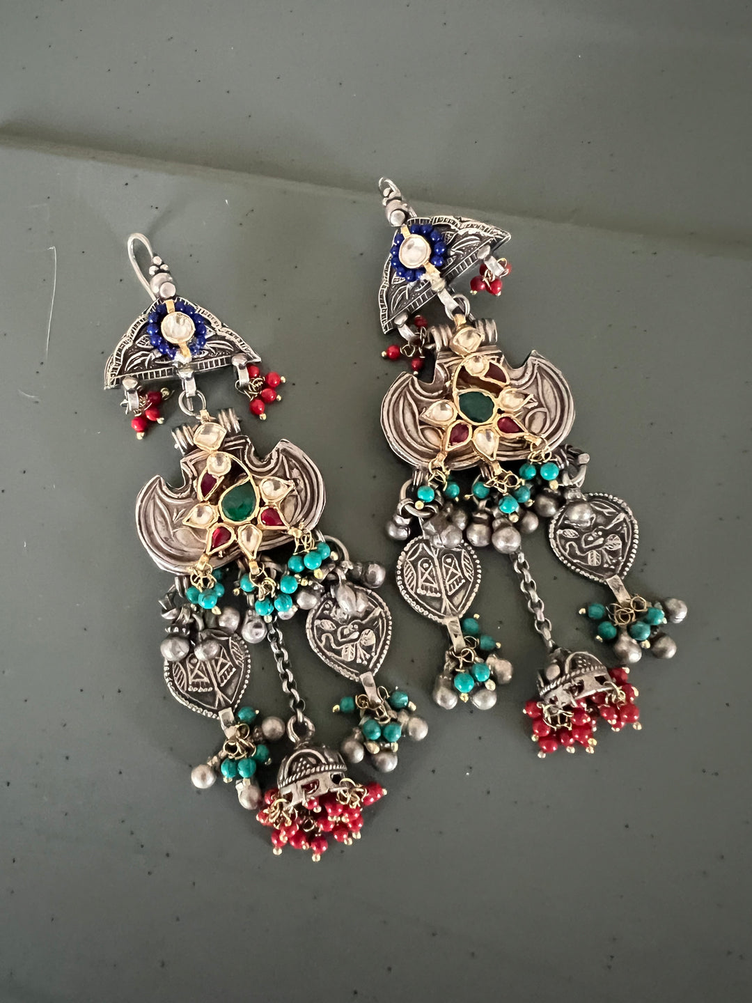 Statement 925 Silver Long Danglers