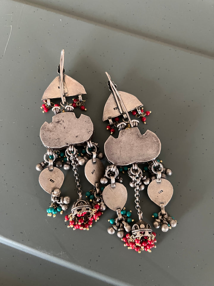 Statement 925 Silver Long Danglers