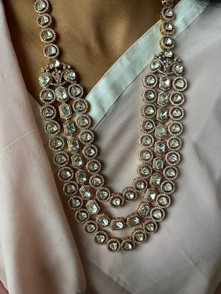 Victorian Kundan Necklace with Earrings