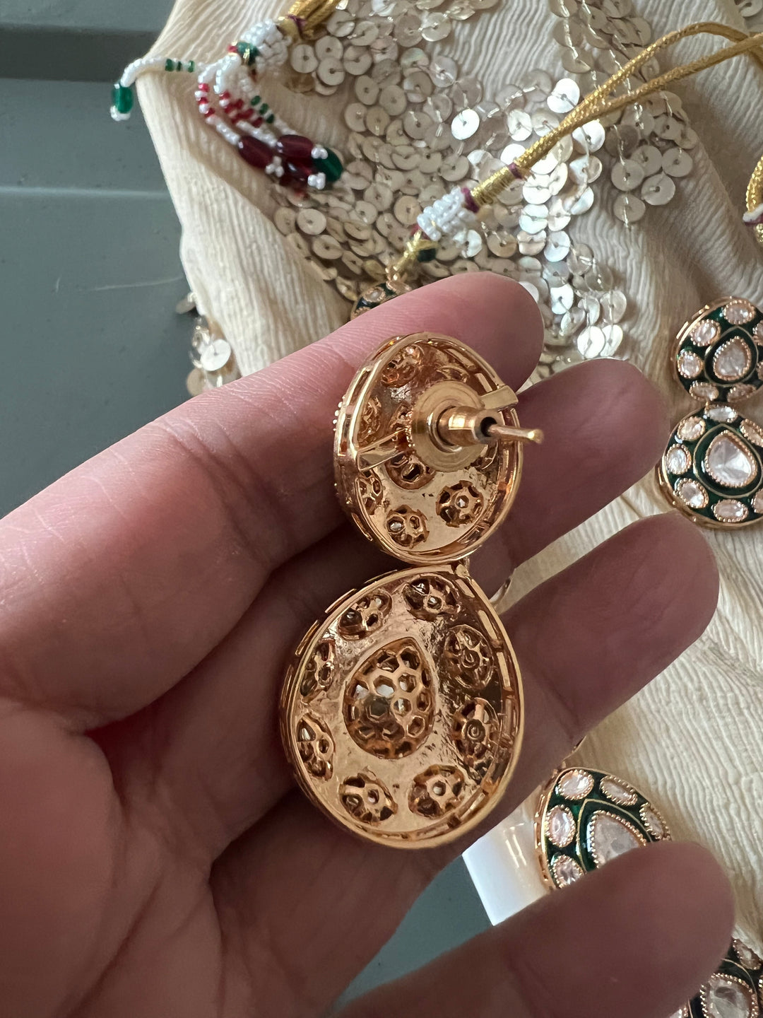 Elegant Kundan Enamelled Necklace Set - Unmatched Quality and Style