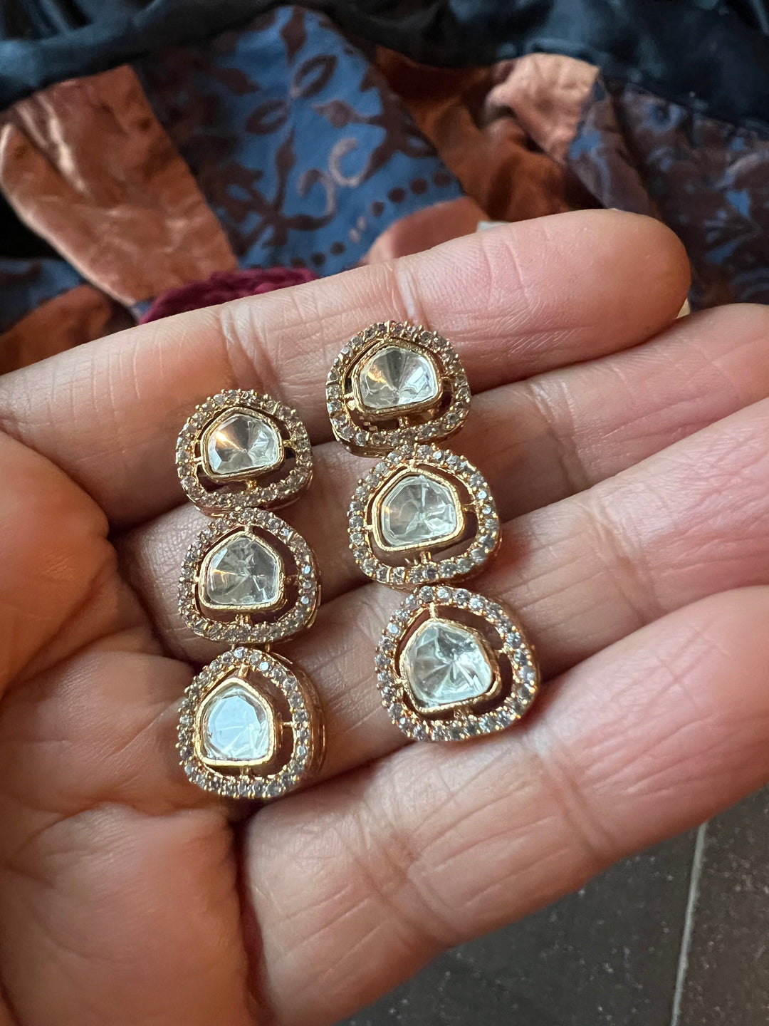 Victorian Kundan Choker with Earrings