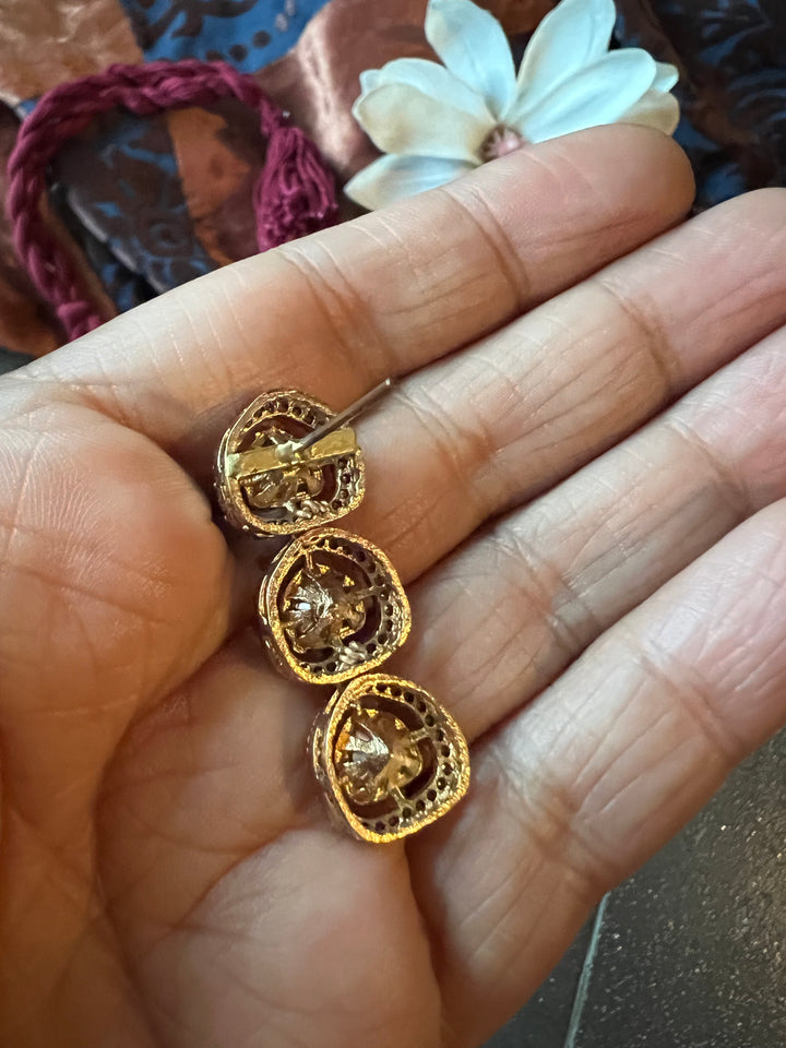 Victorian Kundan Choker with Earrings