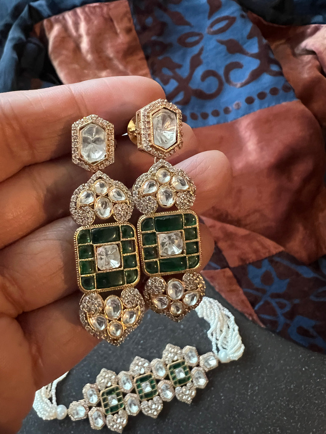 Kundan Choker with Earrings