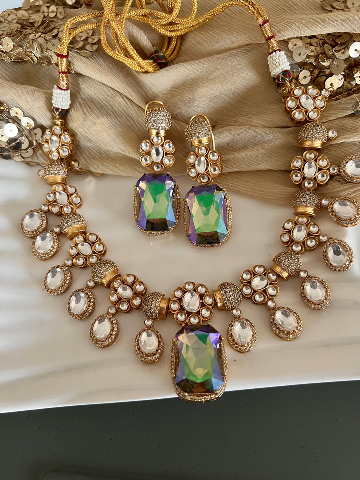 Elegant Kundan Crystal Necklace Set - Unmatched Quality and Style