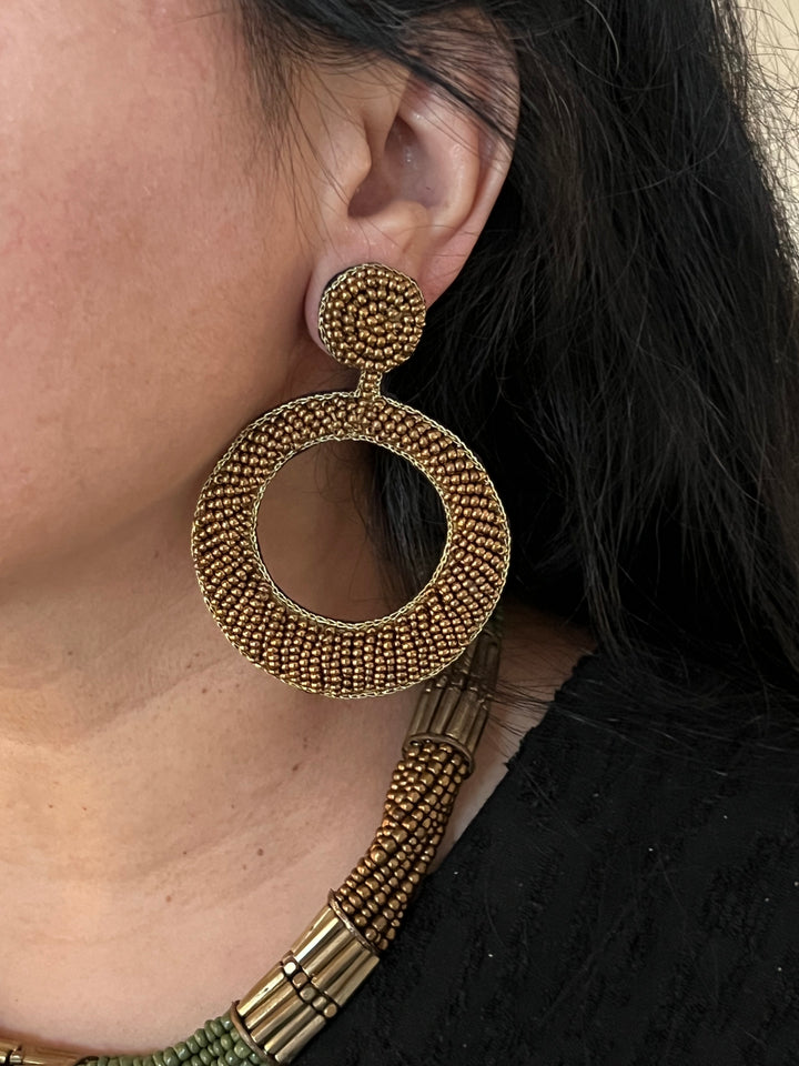 Antique Gold Beads Necklace Set - Unmatched Quality and Style