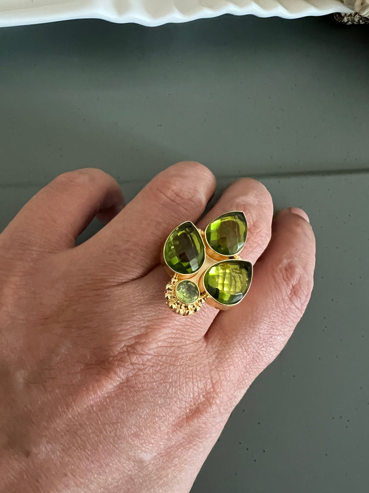 Statement Peridot Ring