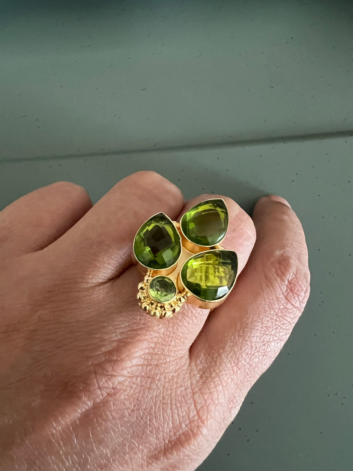 Statement Peridot Ring