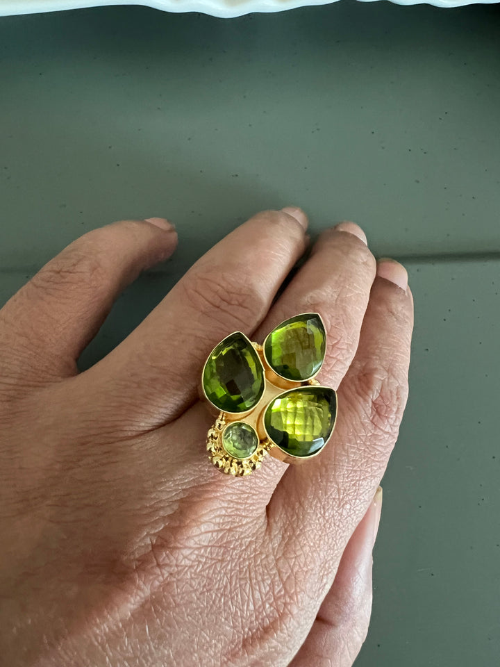 Statement Peridot Ring