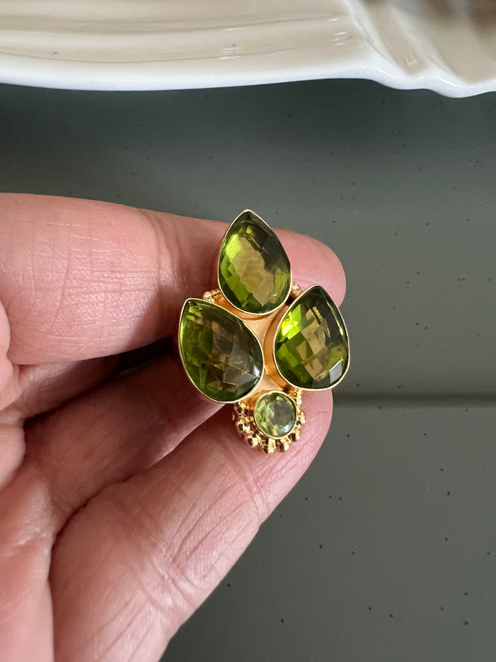 Statement Peridot Ring