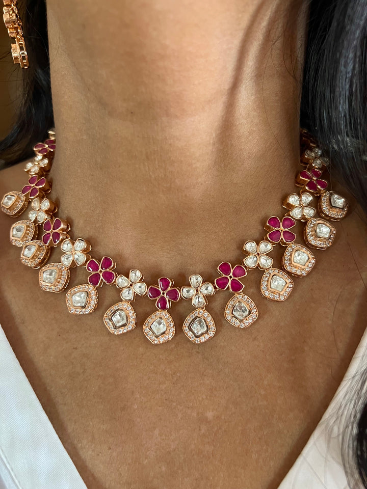 Signature Kundan Necklace with Earrings