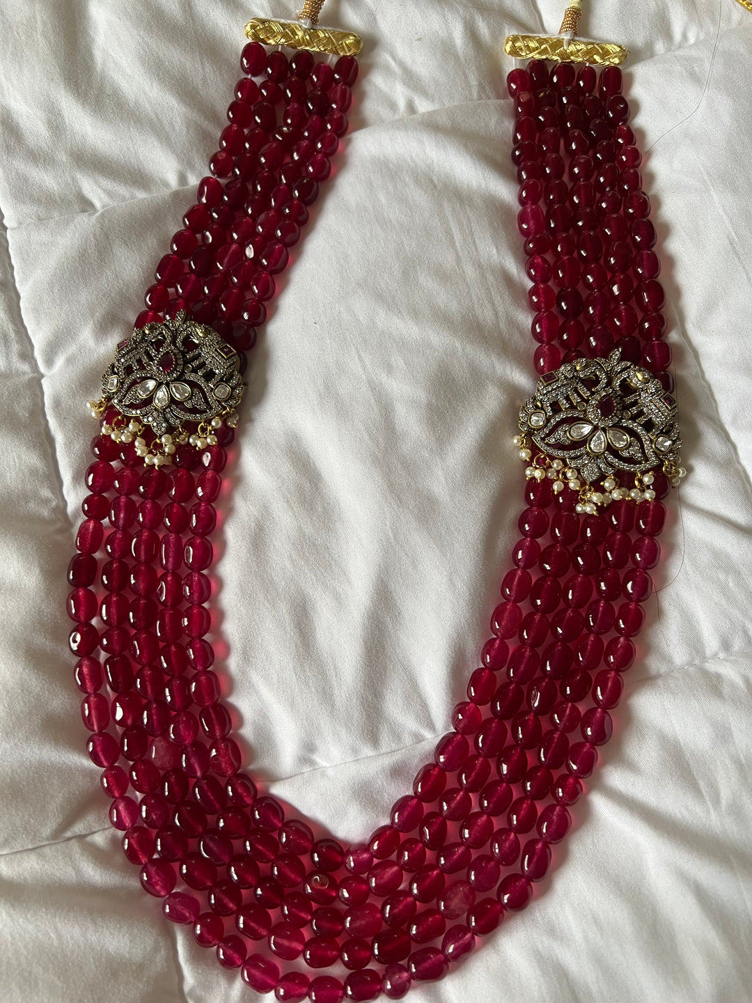 Victorian Ruby Kundan Necklace