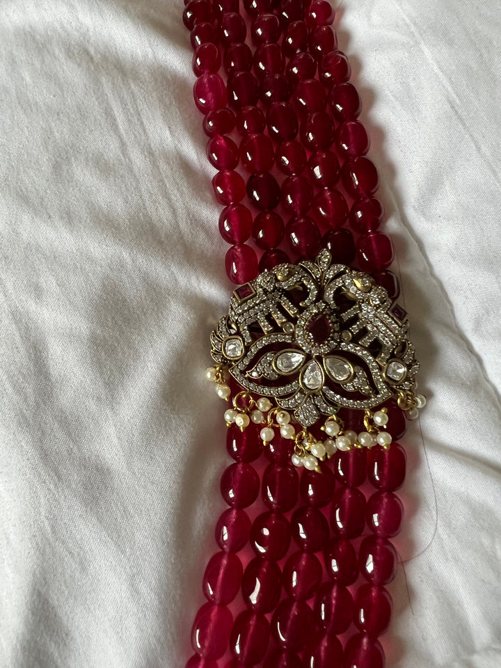 Victorian Ruby Kundan Necklace