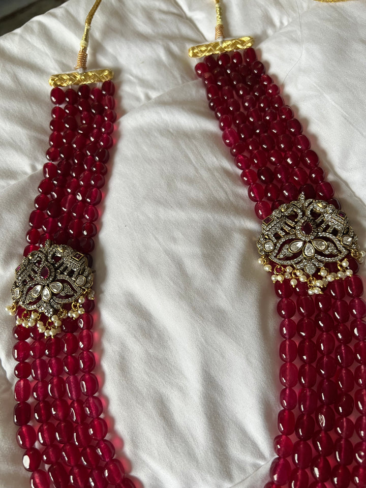 Victorian Ruby Kundan Necklace