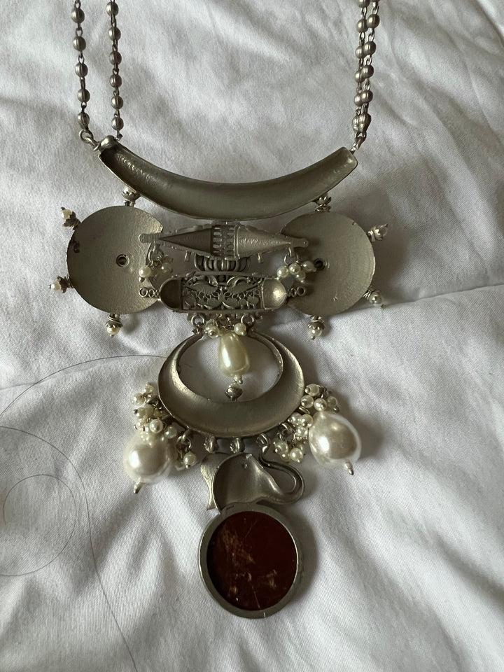 Statement Fusion Necklace with Earrings