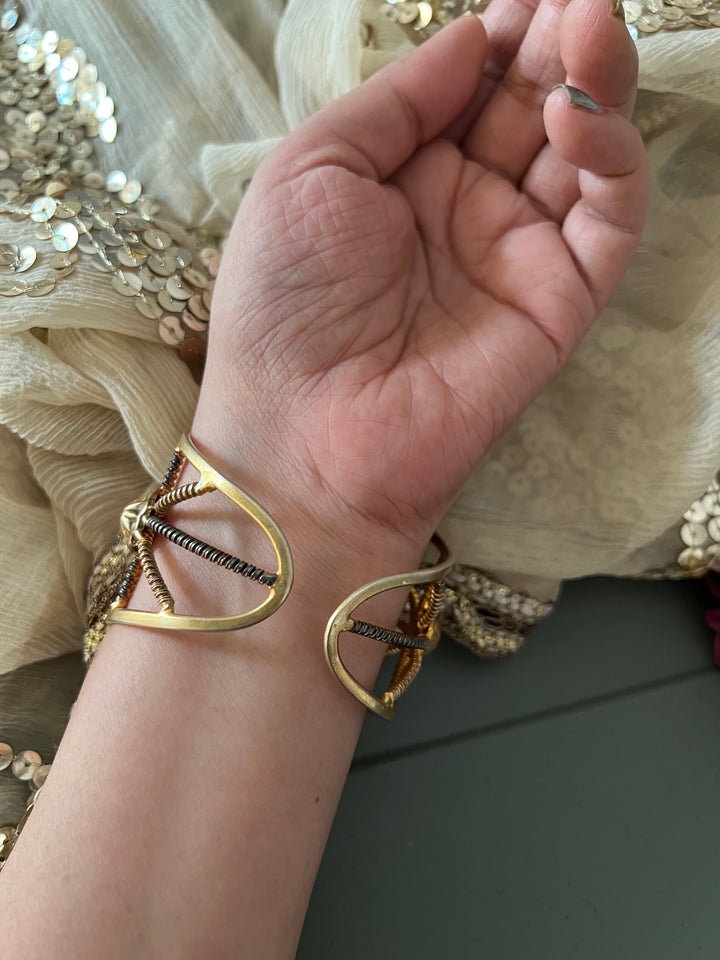 Gorgeous Carved Stone Cuff