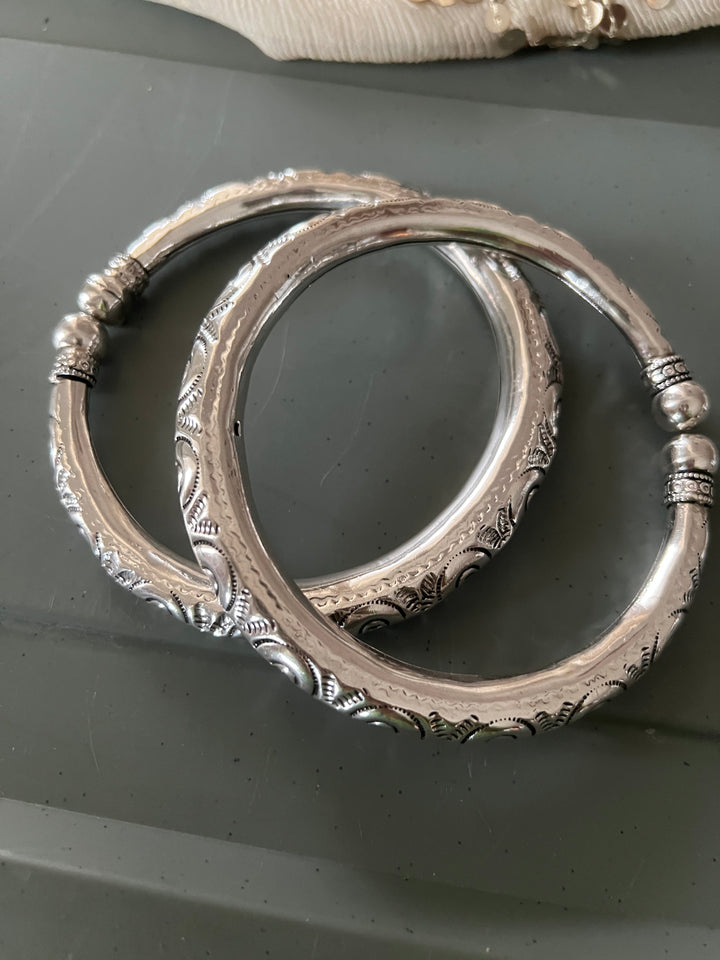 Tribal 925 Silver Anklet Set | SHIVKA Antique Jewelry