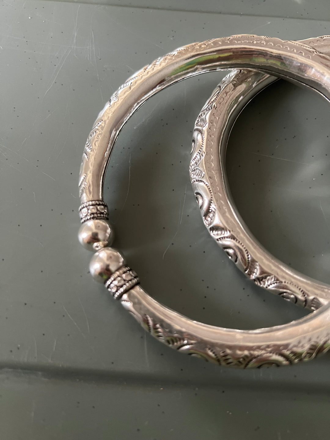 Tribal 925 Silver Anklet Set | SHIVKA Antique Jewelry