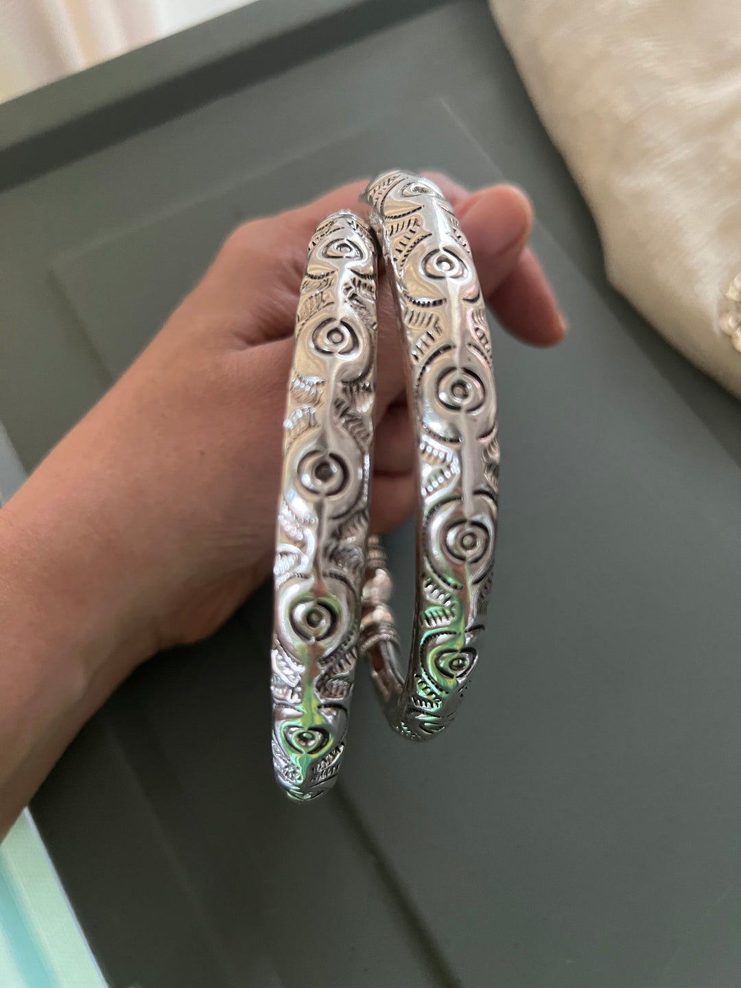 Tribal 925 Silver Anklet Set | SHIVKA Antique Jewelry