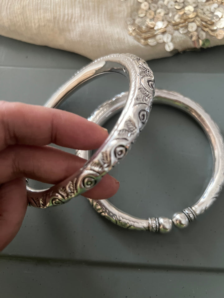 Tribal 925 Silver Anklet Set | SHIVKA Antique Jewelry