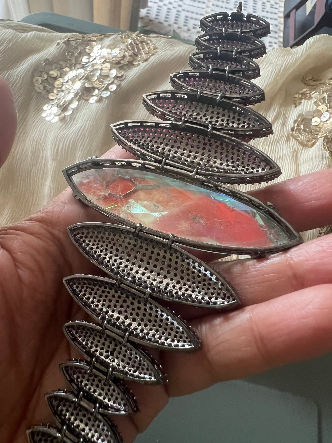 Bold Designer Austrian Crystal Bracelet | SHIVKA