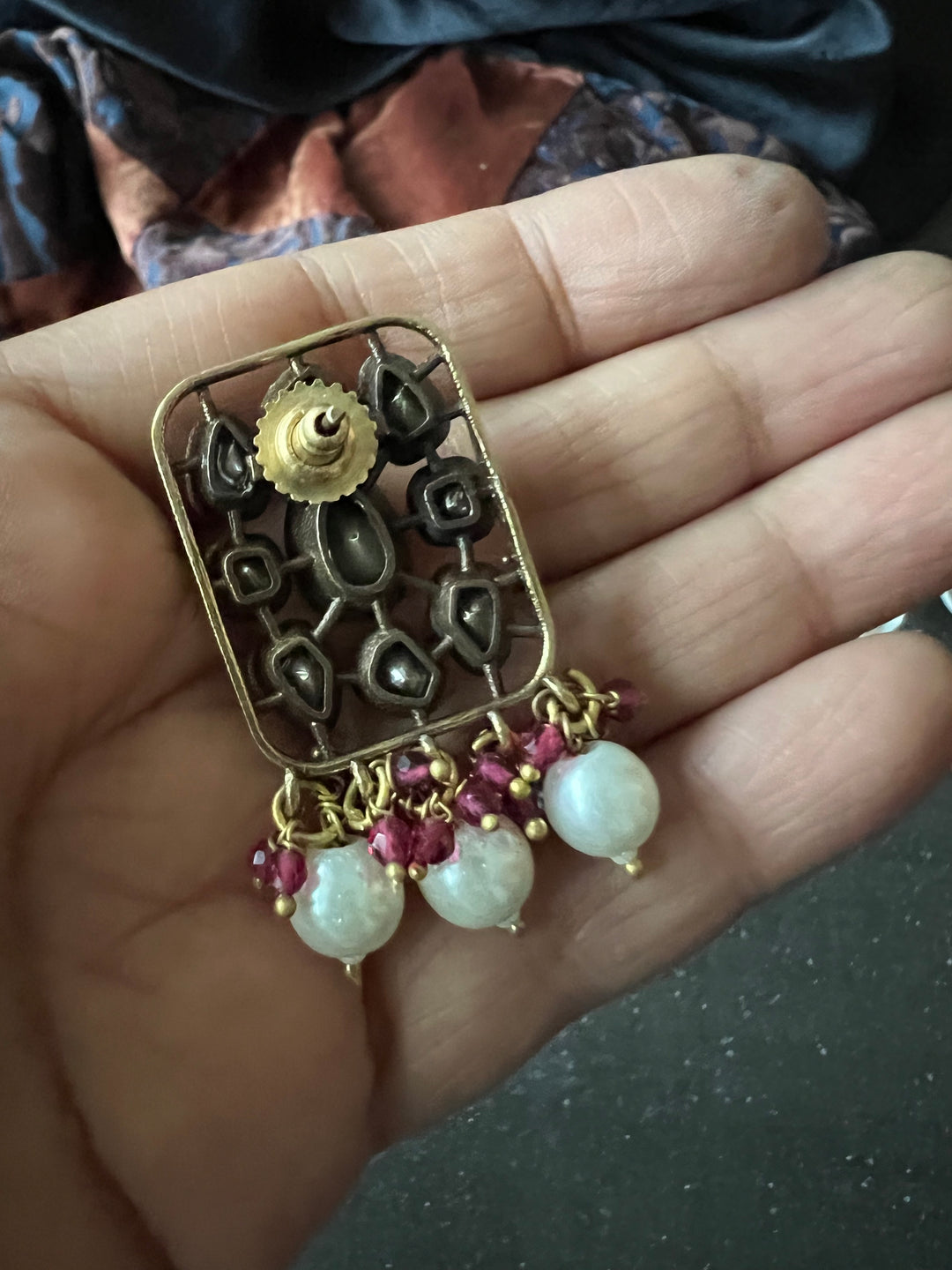 Victorian Kundan Choker with Earrings