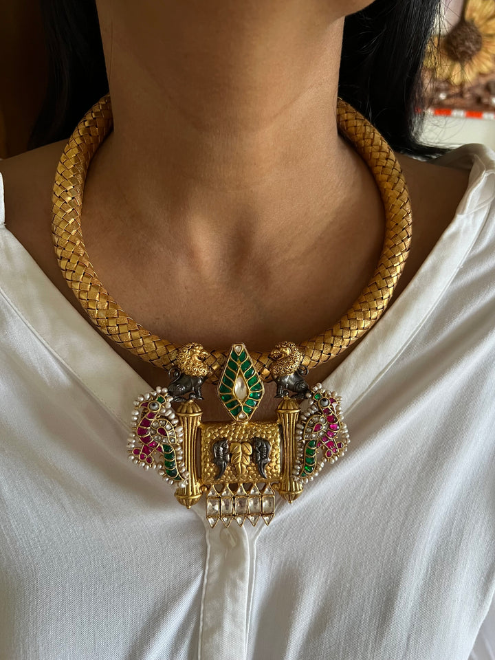 Pure 925 Silver Hasli Necklace