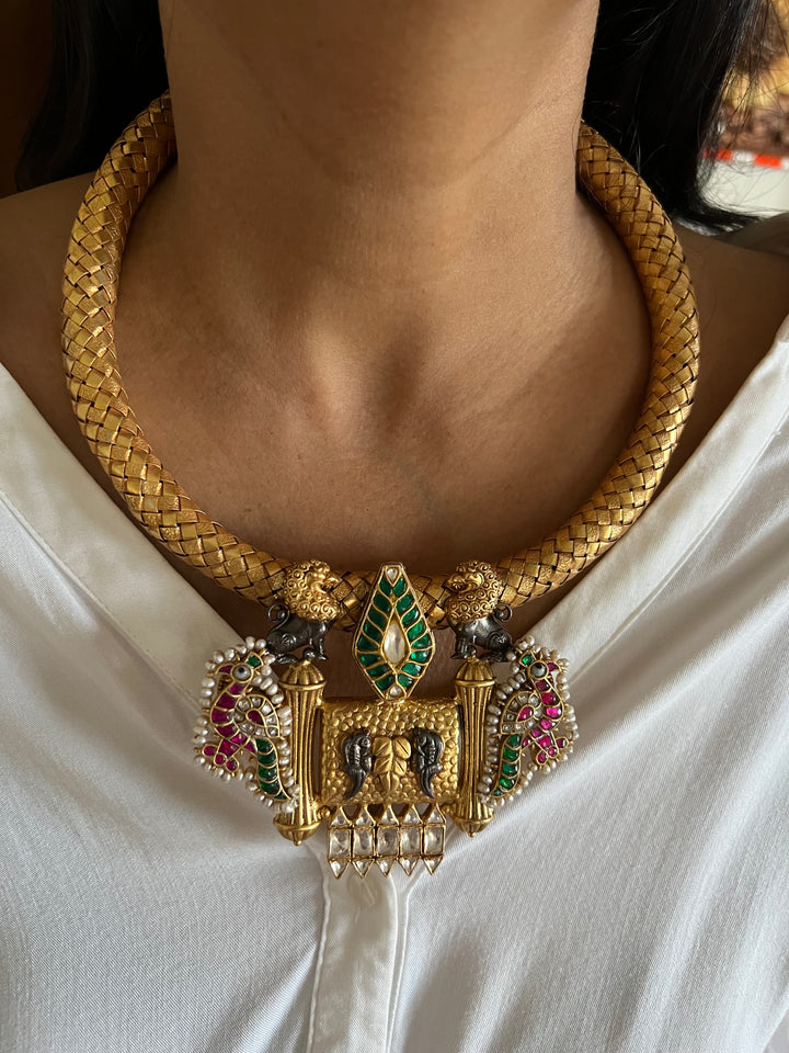 Pure 925 Silver Hasli Necklace