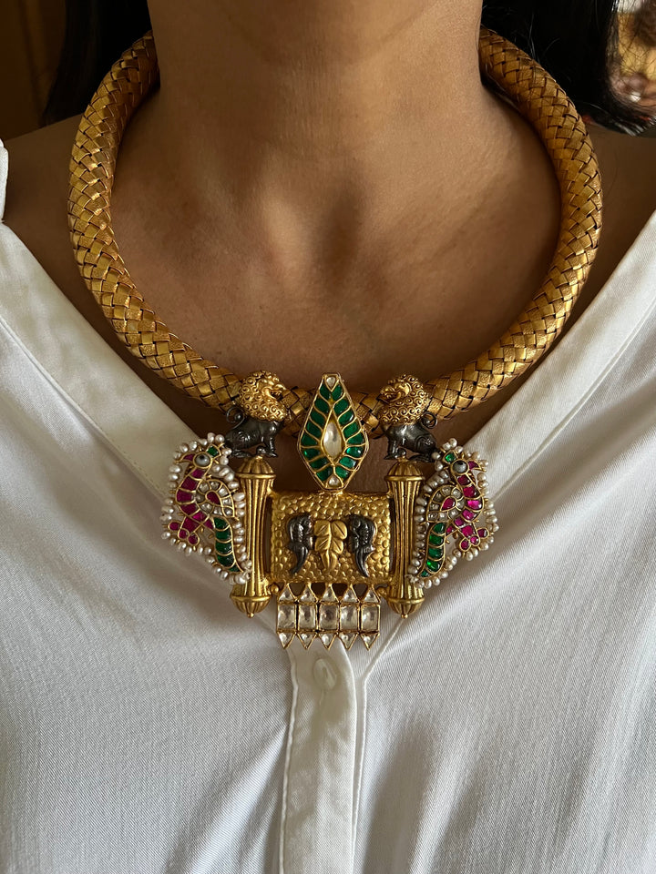 Pure 925 Silver Hasli Necklace