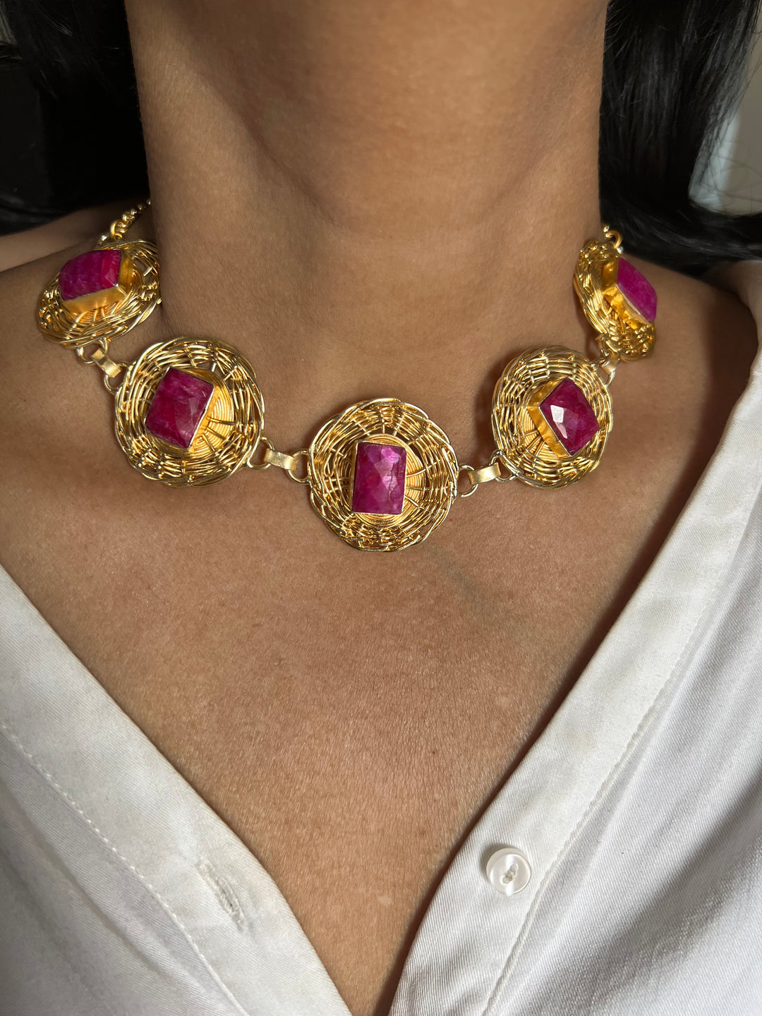 Statement Sapphire Necklace