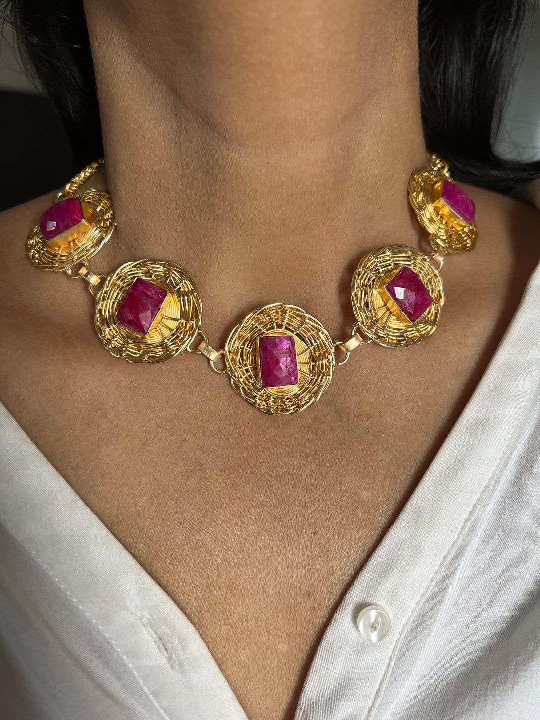 Statement Sapphire Necklace