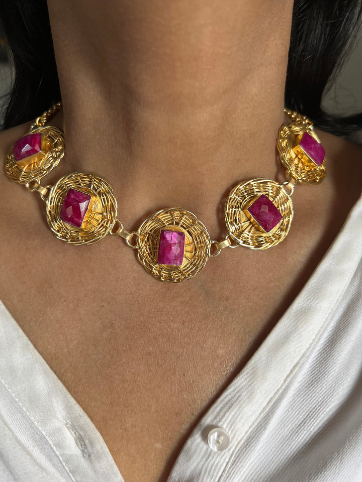 Statement Sapphire Necklace