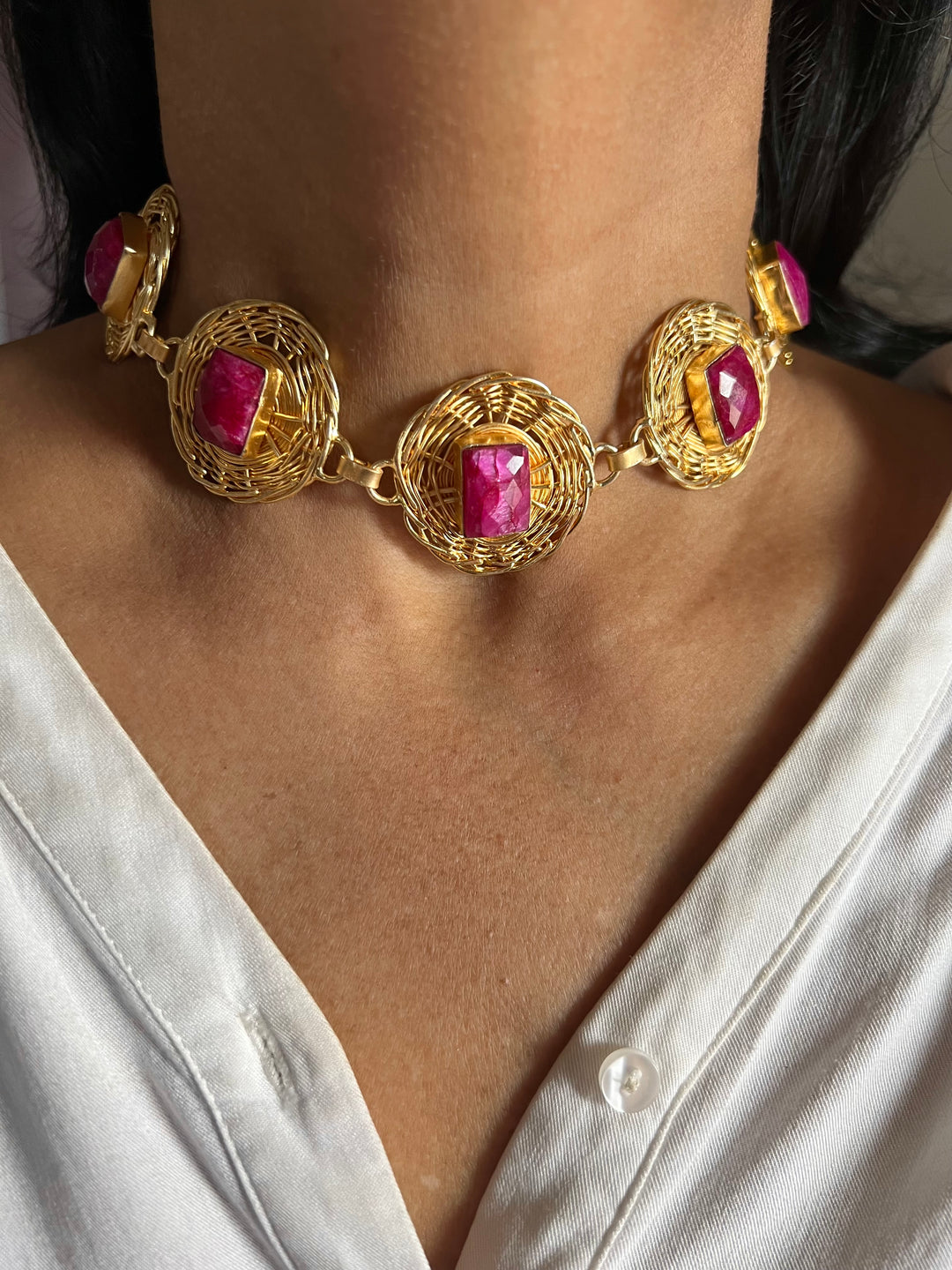 Statement Sapphire Necklace