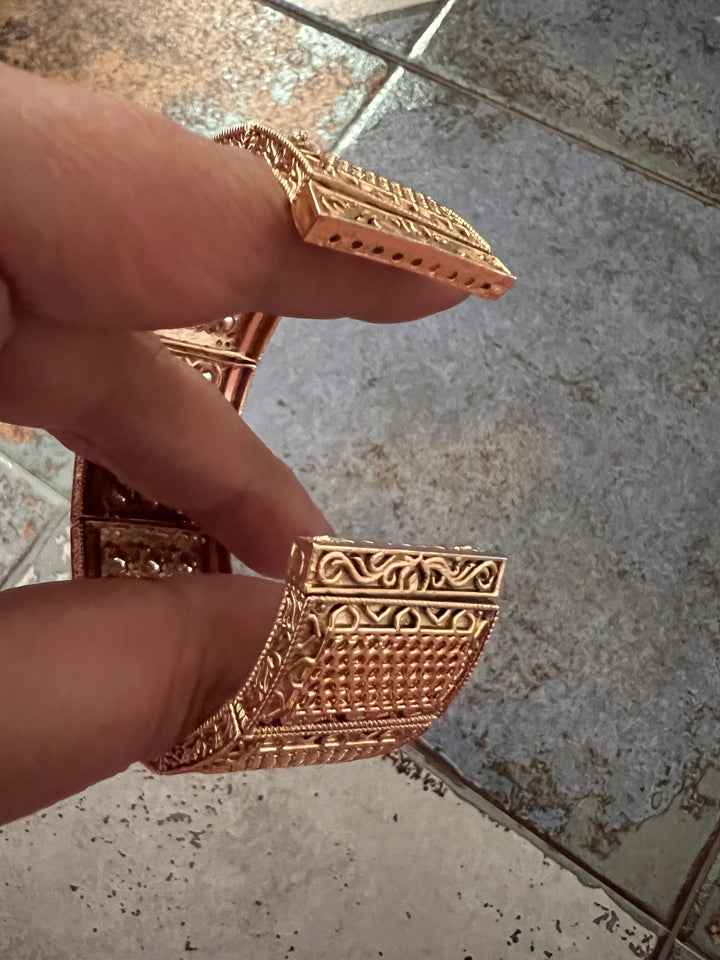 Antique Kundan Stretchable Kada