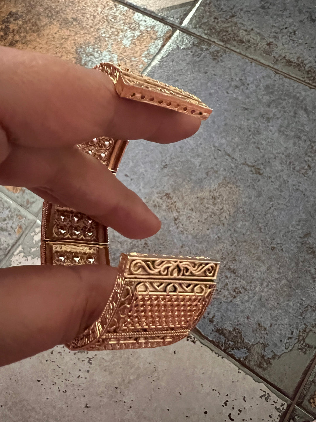 Antique Kundan Stretchable Kada