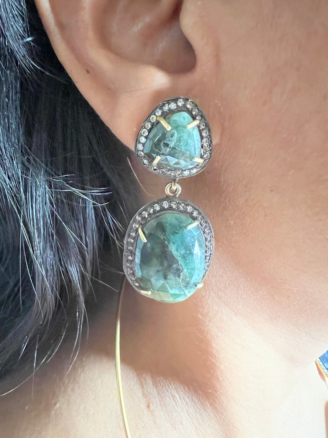 Multi Sapphire Silver Necklace Set - Unmatched Quality and Style