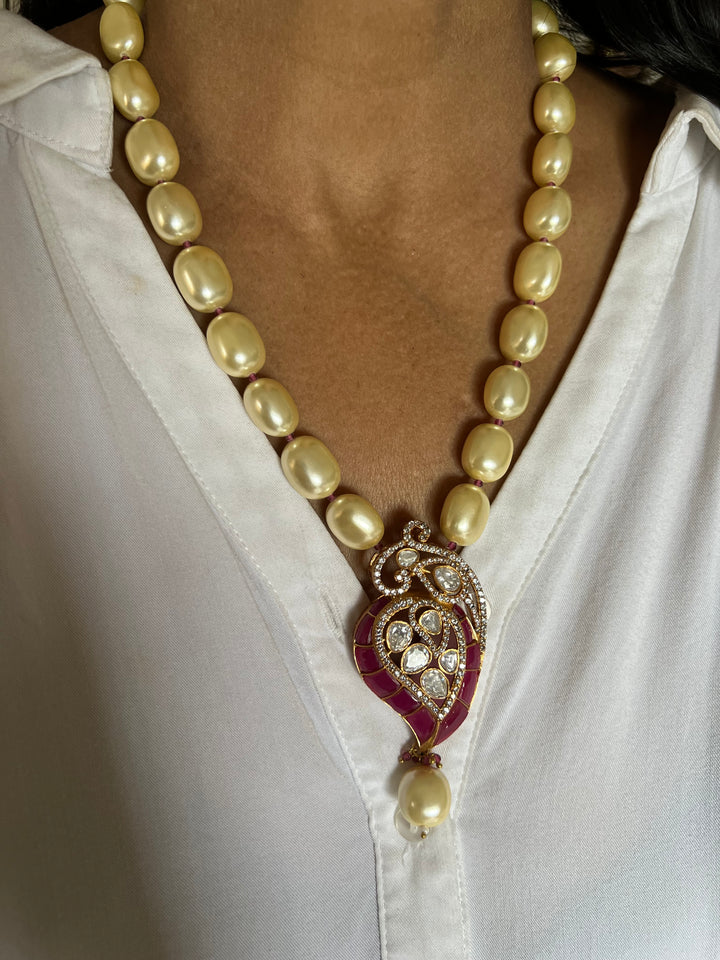 Kundan Necklace with Earrings