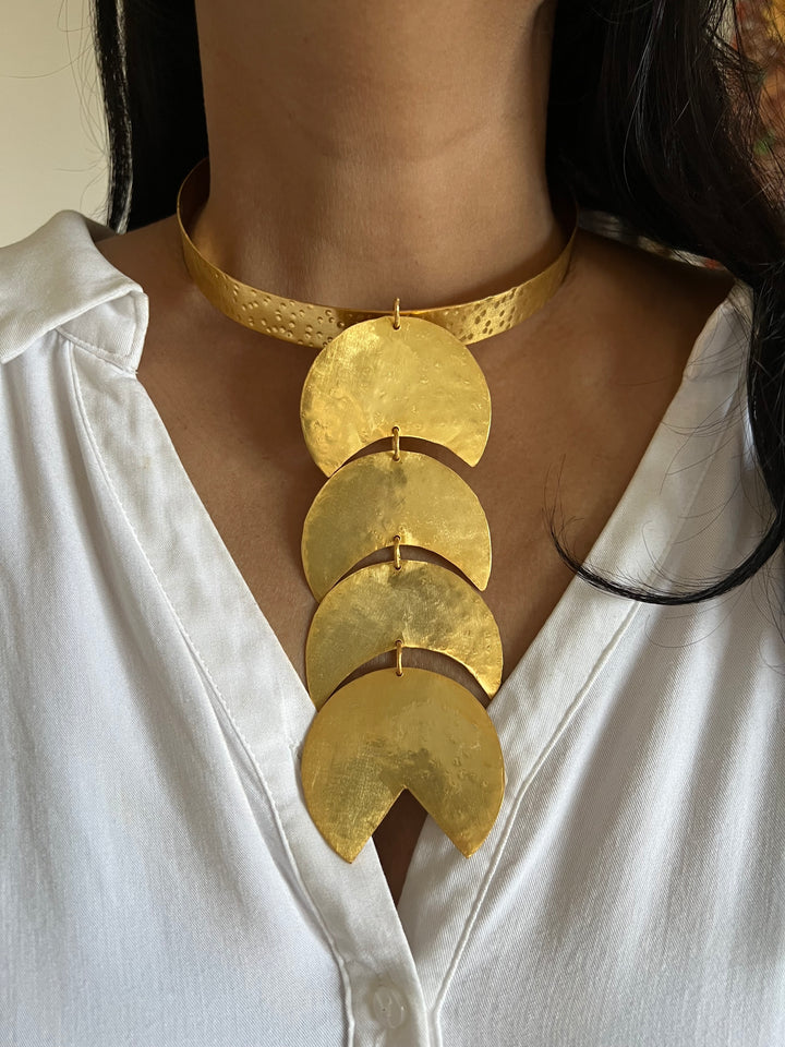 Designer Gold Tone Necklace