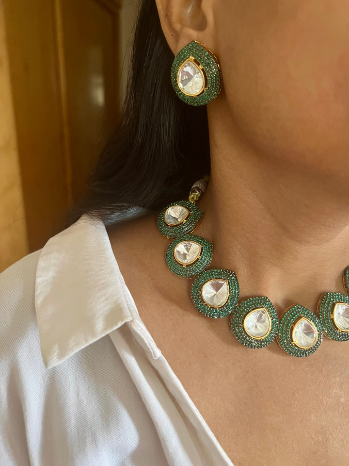 Victorian Necklace with Earrings/ Indian Jewellery