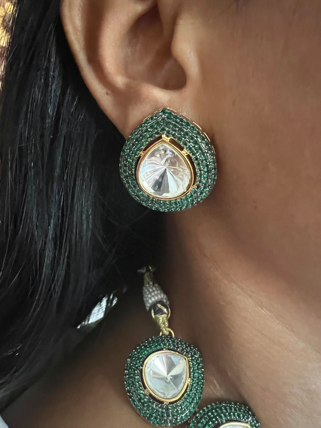 Victorian Necklace with Earrings/ Indian Jewellery