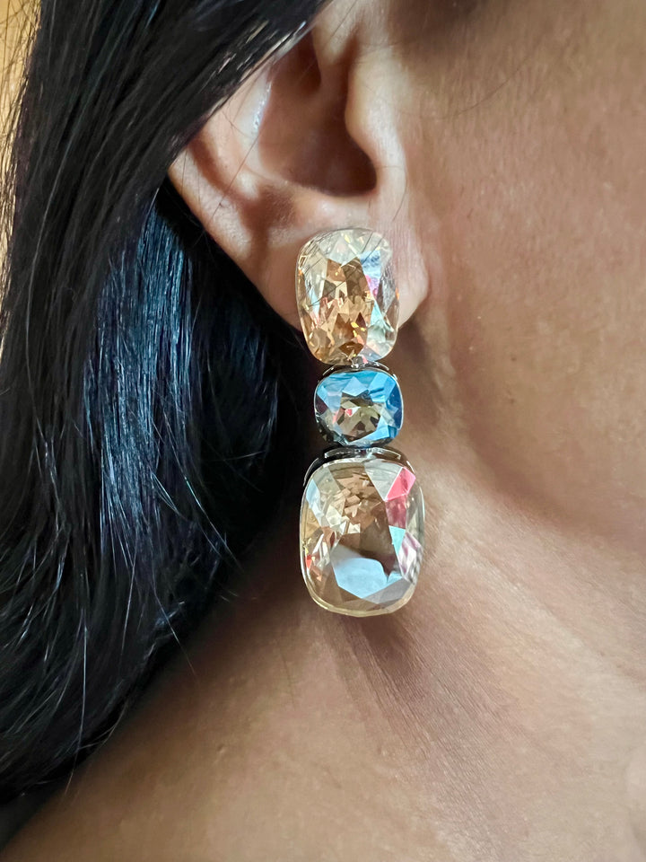 Elegance Defined: Handmade Austrian Crystal Statement Earrings