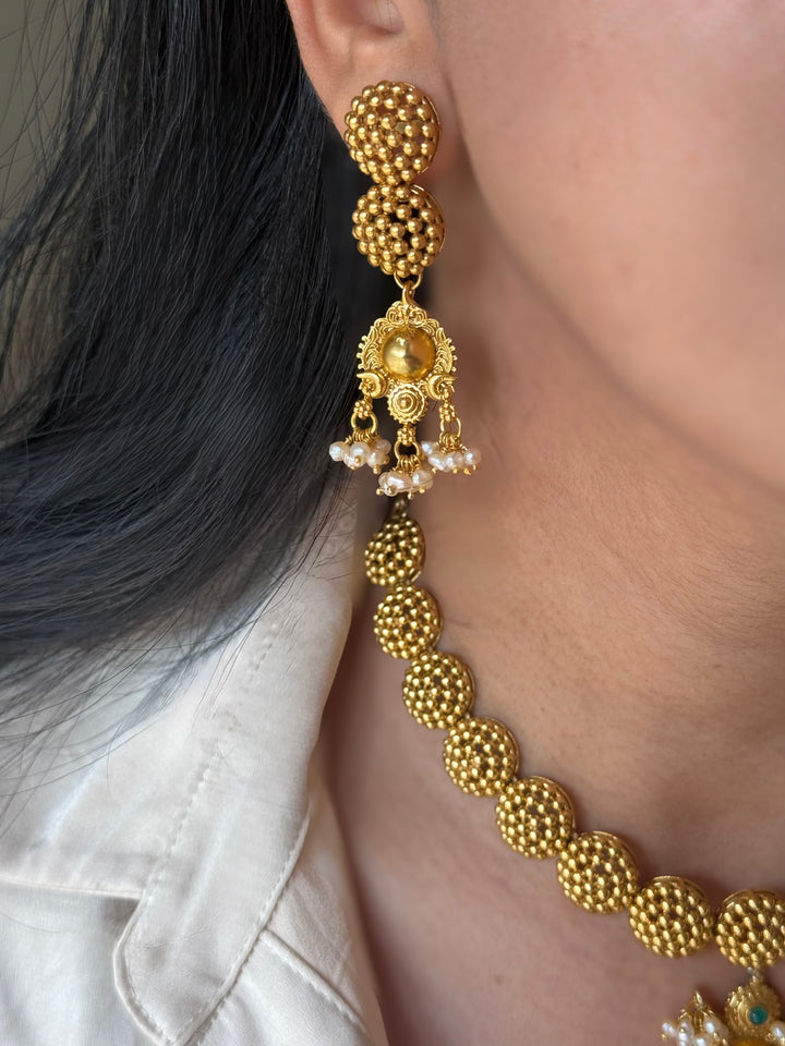 Handmade 925 Silver Fusion Necklace Set | SHIVKA