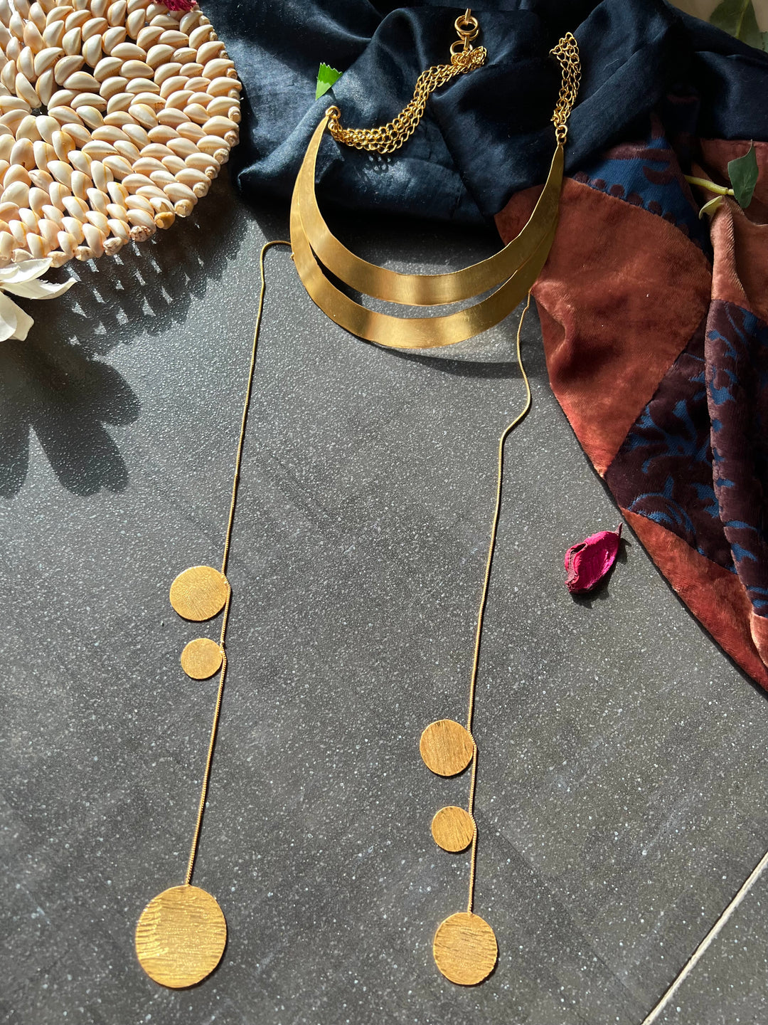 Designer Gold Tone Necklace